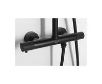SAPHO SOLARIS sprchový sloup s termostatickou baterií, černá mat (1)