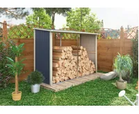 Přístřešek na dřevo plechový HESTIA AW-C antracit IWH-10230009 (4)