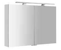 SAPHO MIRRÓ galerka s LED osvětlením, 100x70x16cm, bílá