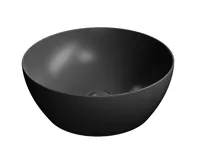 GSI PURA keramické umyvadlo na desku, průměr 42cm, černá mat GSI PURA keramické umyvadlo na desku, průměr 42cm, černá mat