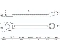 BGS Klíč očkoplochý, 1" (1)