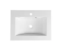 SAPHO YUKON umyvadlo, litý mramor, 60x45cm, bílá (1)