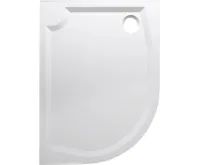 GELCO RIVA sprchová vanička z litého mramoru, čtvrtkruh 120x90cm, pravá, bílá (3)