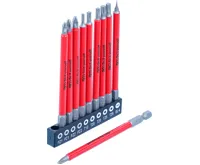 BGS Sada protiskluzových bitů, magnetická, 110 mm, 10dílná BS20812 BGS Sada protiskluzových bitů, magnetická, 110 mm, 10dílná BS20812
