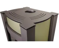 HS Flamingo Krbová kamna AQUAFLAM VARIO ® KALMAR 11/7kW olivová, elektronická regulace (12)