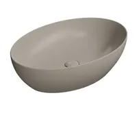 GSI PURA keramické umyvadlo na desku, 60x42cm, tortora mat GSI PURA keramické umyvadlo na desku, 60x42cm, tortora mat