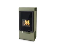 HS Flamingo Krbová kamna FLAMINGO DELUXE ® SINGA, olivová HS Flamingo Krbová kamna FLAMINGO DELUXE ® SINGA, olivová