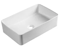 AQUALINE Keramické umyvadlo na desku, 54x33cm, bílá
