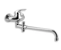 NOVASERVIS Paneláková baterie bez příslušenství 100 mm Metalia 57 chrom - 57037/1,0