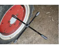 BGS Klíč křížový na kola nákladních vozidel, skládací, čtyřhran, 24 x 27 x 32 x 20 mm (3/4" (1)