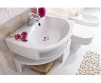 Ravak Umyvadlo Rosa L white s otvory (2)
