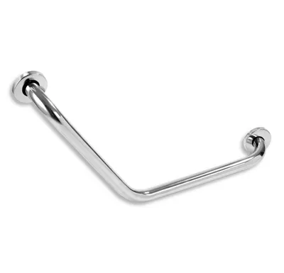 NOVASERVIS Úhlové držadlo s krytkami 400 x 400 mm leštěná nerez - R66404,44
