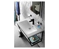 SAPHO MARIA umyvadlo, litý mramor, 75x46cm, bílá (1)