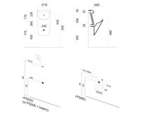 GSI COMMUNITY urinál se zakrytým přívodem vody, Rimless, 31x65cm, černá mat (4)