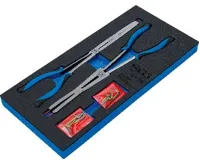 BGS Sada kleští na rozpěrné kroužky s dvojitým kloubem, výměnné hroty, 345 mm (1)