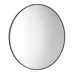 SAPHO AROWANA kulaté zrcadlo v rámu ø 90cm, černá mat