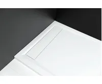 POLYSAN ARENA sprchová vanička z litého mramoru se záklopem, čtverec 90x90cm, bílá (3)