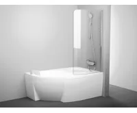 Ravak Vanová zástěna CVSK1 ROSA 140/150 R bright alu+Transparent