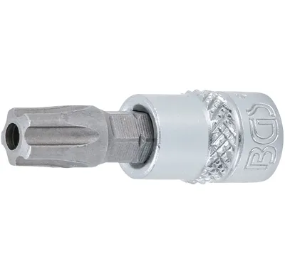 BGS Hlavice zástrčná 1/4" TS-Profil TS 45 s vrtáním