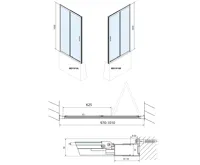 POLYSAN DEEP sprchové dveře skládací 1000x1650mm, čiré sklo (9)