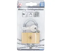 BGS Zámek visací 50 mm mosazný - BGS 3099 (1)