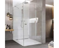 Sprchový kout, Novea, obdélník, 90x120 cm, chrom ALU, sklo Čiré, dveře pravé a pevný díl