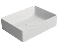 GSI KUBE X keramické umyvadlo na desku, 50x37cm, bílá mat