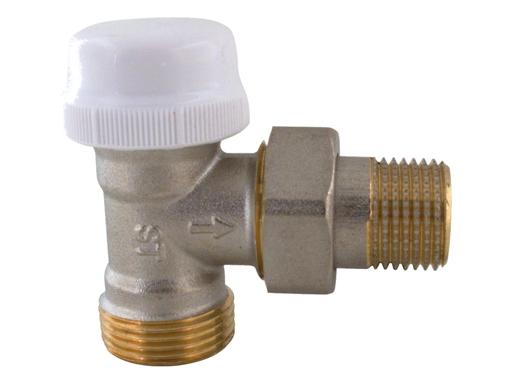 IVR termostatický ventil rohový DN 15 - 1/2" x 3/4"' EK venkovní