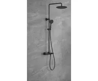 SAPHO SOLARIS sprchový sloup s termostatickou baterií, černá mat (6)