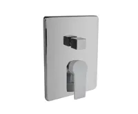 Sprchová baterie podomítková s trojcestným přepínačem, Dita, Mbox, hranatý kryt, chrom Sprchová baterie podomítková s trojcestným přepínačem, Dita, Mbox, hranatý kryt, chrom