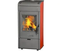 PLAMEN Litinová krbová kamna VESTA - červená