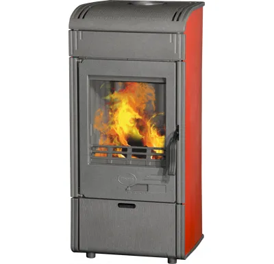 PLAMEN PLAMEN Litinová krbová kamna VESTA - červená