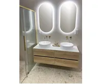 SAPHO ODETTA umyvadlová skříňka 67x50x43,5cm, dub alabama (4)