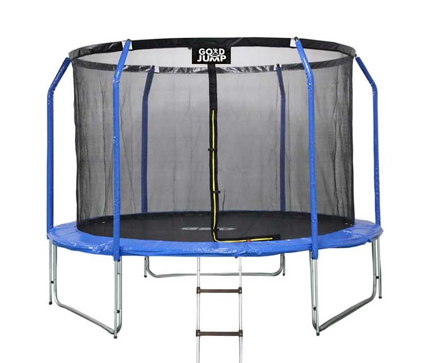 GoodJump 3UPVC modrá trampolína 305 cm s ochrannou sítí + žebřík - Inside - výprodej