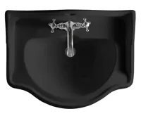KERASAN RETRO keramické umyvadlo 69x52cm, černá mat (6)