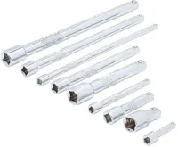 BGS Prodloužení 1/4", 3/8", 1/2", 50 - 250 mm, sada 9 dílů (1)