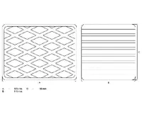 BGS Gumová podložka, pro zvedací plošiny, 160 x 120 x 115 mm (1)