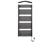 Koupelnový radiátor elektrický Thermal KDO-E 750/1680 - 900W, pravý - černý mat