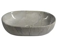 SAPHO DALMA keramické umyvadlo na desku, 59x42cm, grigio (3)
