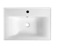 AQUALINE SAVA 70 keramické umyvadlo nábytkové 70x46cm, bílá (5)