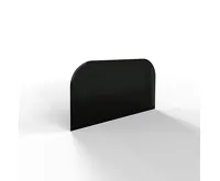 Sklo pod kamna - FLAMINGO Oblouk 1000x550 mm, černé, fazeta / 2xR200 / 6 mm (1)