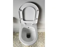 SAPHO BRILLA CLEANWASH závěsná WC mísa s bidetovou sprškou, Rimless, 36,5x53cm, bílá (7)