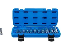 BGS Sada speciálních nástrčných hlavic, drážkované | 10 mm (3/8&quot;) | 5 - 19 mm | 12dílná