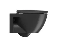 GSI PURA ECO závěsná WC mísa, Swirlflush, 36x55cm, černá dual-mat (1)