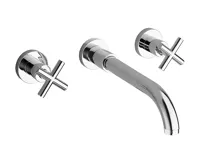 SAPHO AXIA podomítková tříprvková umyvadlová baterie, chrom