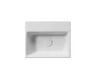 GSI NUBES keramické umývátko 40x32cm, broušená spodní hrana, bez otvoru, bílá mat (1)