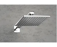 AQUALINE Sprchové ramínko hranaté nízké, 400mm, chrom (4)