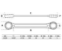 BGS Klíč oboustranný očkový, velmi plochý, 18x19 mm (1)