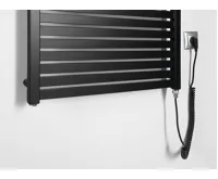 AQUALINE TONDI-E elektrické otopné těleso rovné 600x970 mm, 400 W, černá mat (6)
