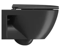 GSI PURA ECO závěsná WC mísa, Swirlflush, 36x55cm, černá dual-mat (4)